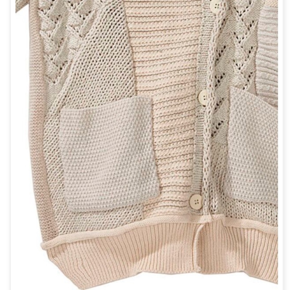 3.1 Phillip Lim Patchwork Asymmetrical Cardigan M - image 5